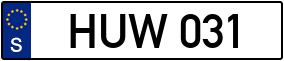 Trailer License Plate